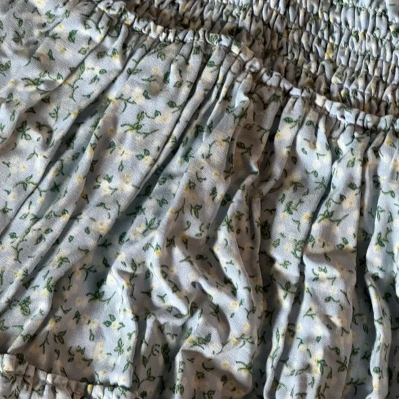 Wild Fable Light Blue Floral Smocked Mini Skirt NWT Size Large - Picture 6 of 7